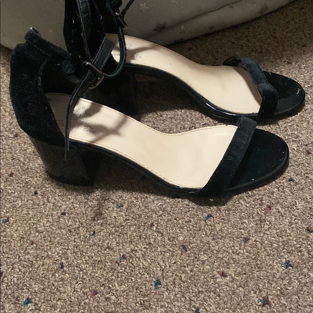 Elegant Black Block Heel Shoes